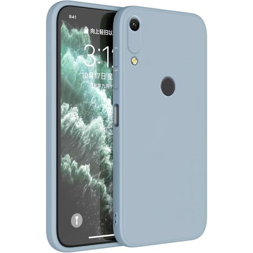 KAL-Coque Pour Huawei Y6 2019 / Y6 Pro 2019 / Honor 8A / Y6S 2019 (6.09"" Inches) Etui Housse, Protecteur De Peau En Silicone Tpu - Bleu Fumé