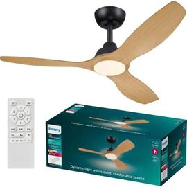 PHILIPS Ventilador techo Luz Olas 52' 35+24W Ne+Wo