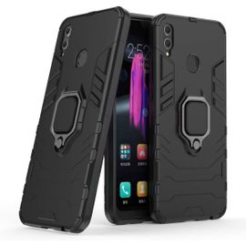 Kal-Coque Pour Honor 8x, Double Couche Renforcée Défense Antichoc Armure Housse Etui Avec 360 Rotation Bague Support Pour Huawei Honor 8x. Hb Black