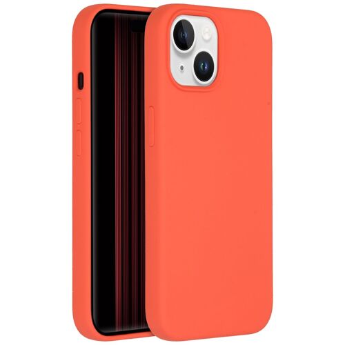 Accezz Coque Liquid Silicone iPhone 15 Nectarine