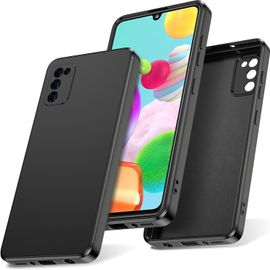 Coque Souple Silicone Toucher Doux Pour Samsung Galaxy A41 - Antichoc, Anti-Poussière, Antidérapante Avec Doublure Microfibre - Noir