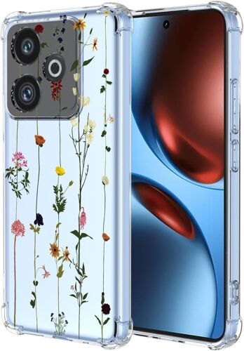 KAL-Coque Pour Realme Gt 7T / Realme Gt 7 Filles Femme Floral Fleurs Motif Mode Dessin, Housse Étui Transparent Antichoc Ultra-Mince Tpu Bumper Case - Gardening