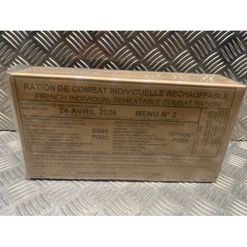 Ration De Combat Individuelle Rechauffable 24h Armee Française N2 Rcir