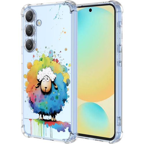 KAL-Coque Pour Motorola Edge 60 Transparent - Série Colorée De Graffitis D'Art Cool, Motif Mignon, Étui Tpu Antichoc Ultra-Mince - Sheep