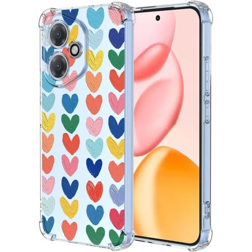 KAL-Coque Pour Honor 400 Femme Jolie Fille Coeur Motif Mode Dessin, Housse Étui Transparent Antichoc Ultra-Mince, Tpu Bumper Case - Love