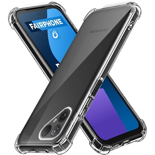 Coque protection pour Fairphone 6 5G Souple Transparente Bumper en Gel TPU avec bords renforcés XEPTIO