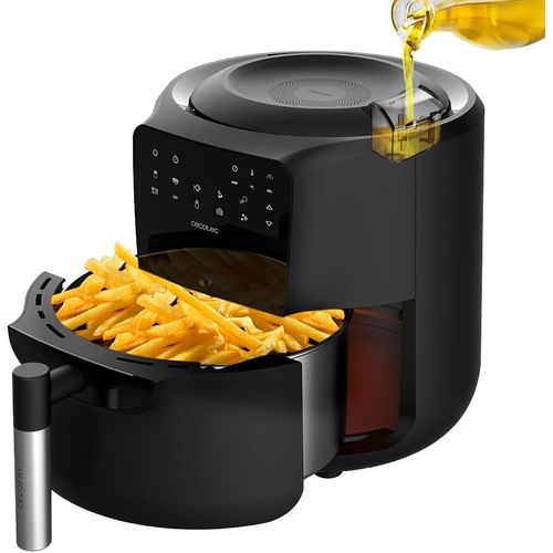 lbgwp60-Friteuse À Air Sans Huile De 5,5L Cecofry Rain Air Fryer, 1550W, Pulvérisateur D'Huile Intégré, Pulvérisation Automatique Et Manuelle, Panneau De Commande Tactile, Thermostat, Auto-Nettoyage