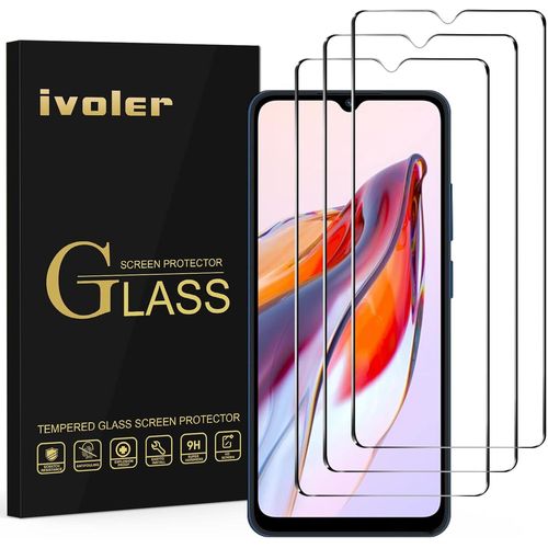 Kal-Lot De 3 Film Protection Écran En Verre Trempé Pour Xiaomi Redmi 12c / Redmi A3 / Redmi A3x, Ultra Résistant Dureté 9h Glass, Anti Rayures, Hd Transparent, Sans Bulles