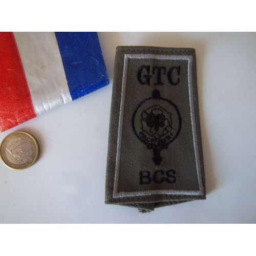 Fourreau Épaulette Militaire Groupe De Transport Bataillon Commandement Soutien