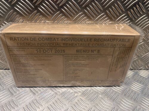 Ration De Combat Individuelle Rechauffable 24h Armee Française N8 Rcir