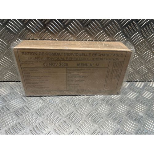 Ration De Combat Individuelle Rechauffable 24h Armee Française N13 Rcir