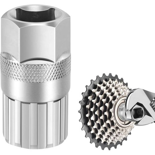 Outil De Démontage De Roue Libre,Outil De Démontage De Roue Libre Pour Vtt,Compatible Avec Shimano Sunrace (Argent)