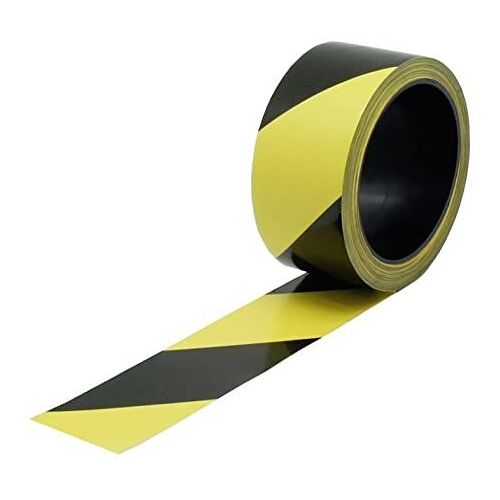 Bande de balisage VISO Noir et jaune - 100 m x 50 mm - RSNA01NJ