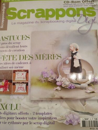 Scrappons Digi Magazine Scrapbooking Digital 13 Fête Des Mères