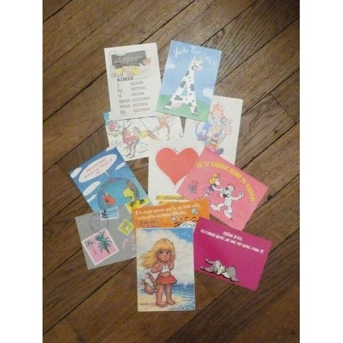 12 Cartes Postales Humour- Neuf
