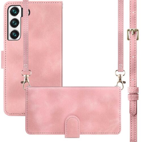 imoshion Etui de téléphone portefeuille avec cordon Samsung Galaxy S21 FE Rose