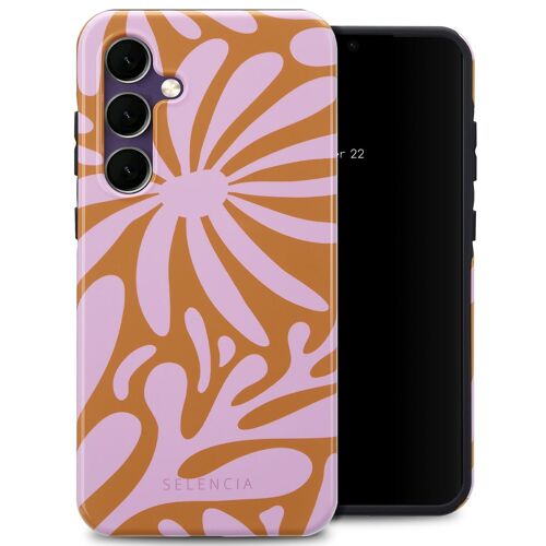 Selencia Coque arrière Vivid Samsung Galaxy S24 FE Modern Bloom Pink