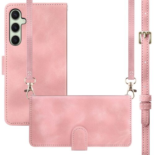Imoshion Etui De Téléphone Portefeuille Avec Cordon Samsung Galaxy S25 Plus Rose