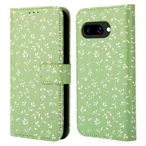 Imoshion Étui De Téléphone Portefeuille Design Google Pixel 9a Green Flowers