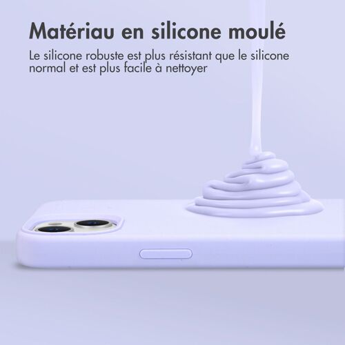 Accezz Coque Liquid Silicone iPhone X / Xs Violet