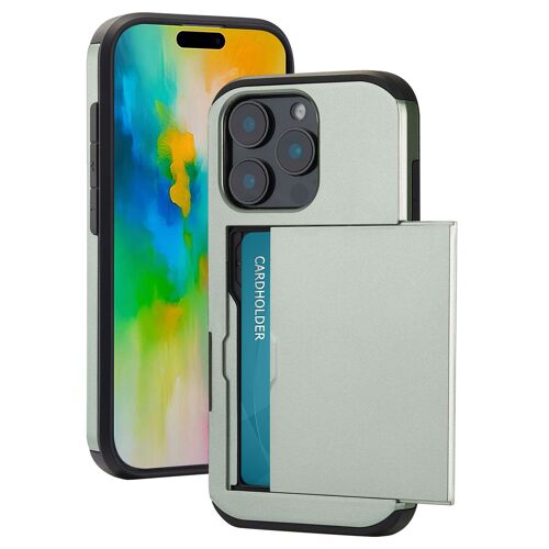 imoshion Coque arrière avec porte-cartes iPhone 16 Pro Vert