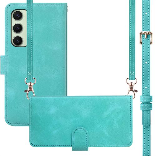 Imoshion Etui De Téléphone Portefeuille Avec Cordon Samsung Galaxy S24 Fe Turquoise