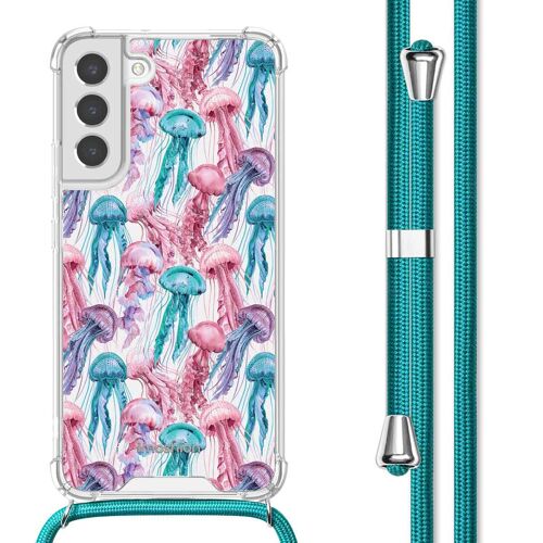 Imoshion Coque Design Avec Cordon Samsung Galaxy S22 Plus Jellyfish Watercolor