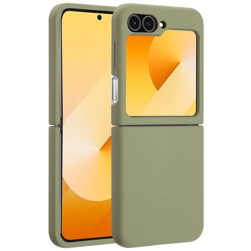 Accezz Coque Liquid Silicone avec MagSafe Samsung Galaxy Z Flip 6 Cooper Green