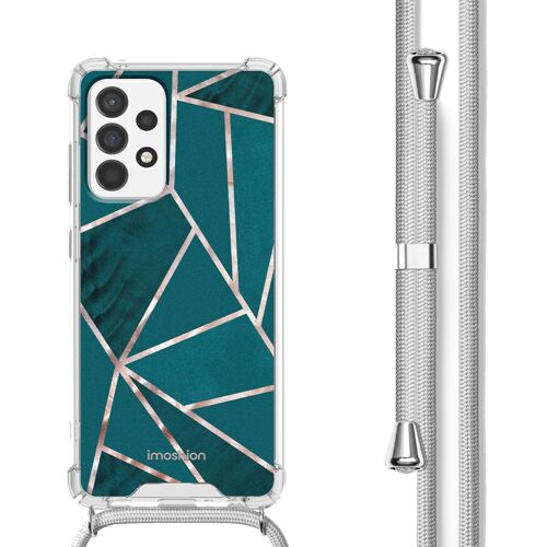 imoshion Coque Design avec cordon Samsung Galaxy A53 Petrol Green Graphic