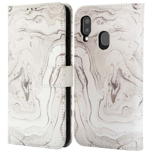 imoshion Étui de télephone portefeuille Design Samsung Galaxy A20e Sandy Marble