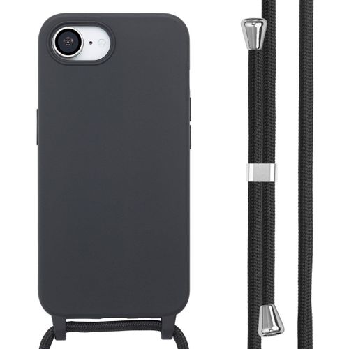 Imoshion Coque En Silicone Avec Cordon Iphone Se 4 Noir