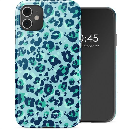Selencia Coque arrière Vivid Tough iPhone 11 Wild Spots Light Blue