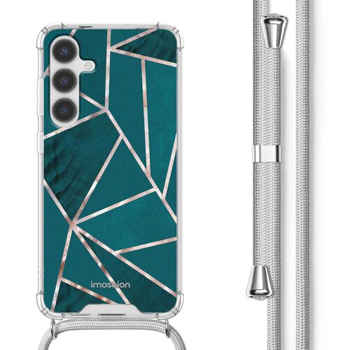 iMoshion Coque Design avec cordon Samsung Galaxy S24 Petrol Green Graphic