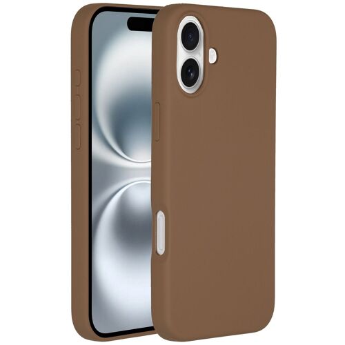 Accezz Coque Liquid Silicone avec MagSafe iPhone 16 Light Brown