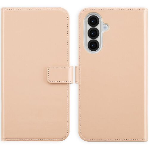 Selencia Étui De Téléphone Portefeuille En Cuir Véritable Samsung Galaxy A56 Dusty Pink