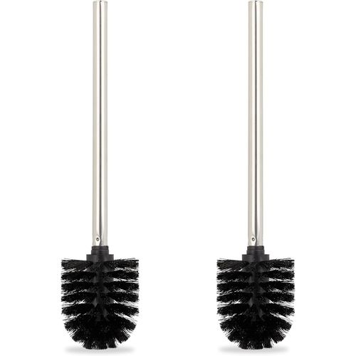 WC de Rechange,Set de 2,Toilettes tête Amovible Salle de Bain Toilettes,HxD:36 x 8 cm,Noir