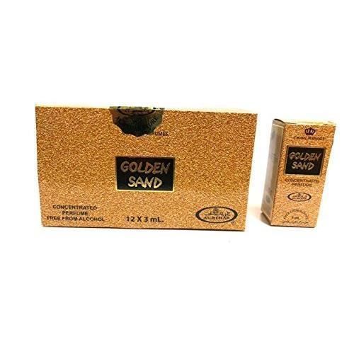 Pack De 12 Musc Parfum Al Rehab Golden Sand 3ml 100% Huile 