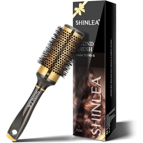 Brosse Cheveux Démélant - Shinlea Brosse Cheveux Bouclés Anti-Traction Pour Fille Femme Homme 43 Mm, Démêlant, Coiffant Et Séchant, Ajoutant Du Volume Et De La Brillance