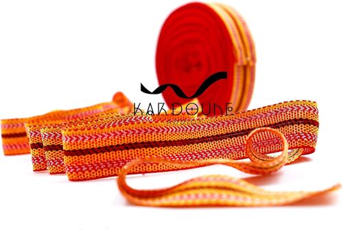 Kardoune Authentique D'algérie (2m) + Fiche Tutoriel Ne Seffiloche Pas Top Qualité Ruban Traditionnel Pour Lisser Les Cheveux Naturellement Sans Chaleur