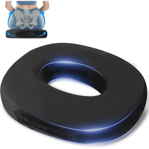 Cushion De Chaise Donut,Coussin Bouée Coccyx Ergonomique,Coussin Orthopédique Rond,Coussin Coccyx Pour Soulager Hémorroïdes,Coussin Assise Mémoire De Forme,Coussin Sciatique Pour La Voiture.[C34]