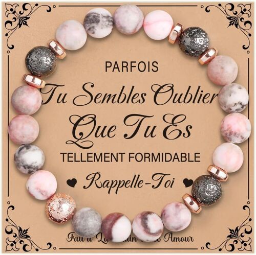 Kalanka-Cadeau Femme - Cadeau Anniversaire Femme, Cadeaux 16, 18, 30, 40, 50, 60 Anniversaire Femmes,Bracelet Pierre Naturelle Femmes Cadeaux Pour Maman S?ur Amie Collègues