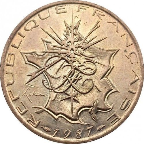 Pièce De Monnaie De Collection Française De 10 Francs Type Mathieu , Année 1987, Variété Tranche B