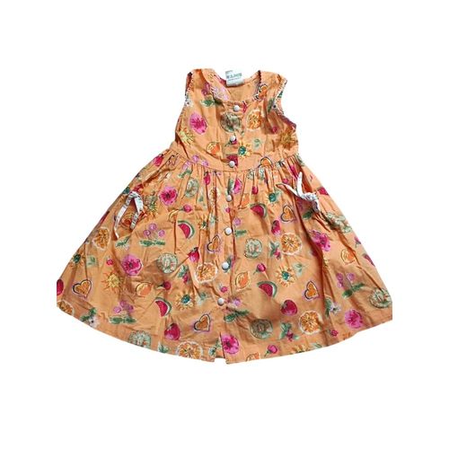 Robe Orange Imprimé 3ans