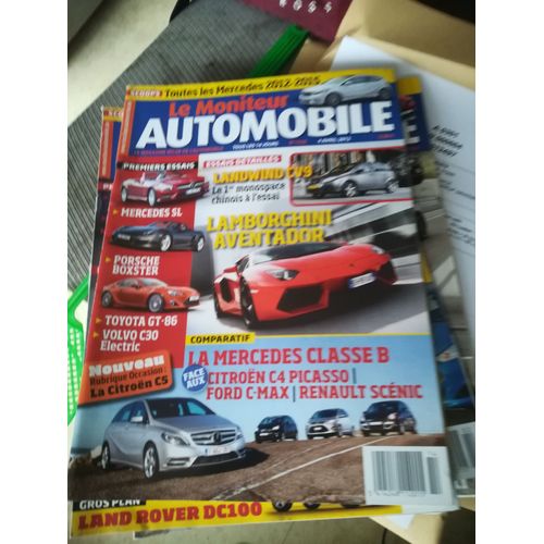 Le Moniteur 1520 De 2012 Toyota Gt86,Mercedes Sl500,B180 Cdi,Volvo C30 Electric,Porsche Boxster,Lamborghini Aventador Lp700-4,Landwind Cv9 1.6,C4 Picasso 1.6 Hdi,Scenic 1.5 Dci,Ford C-Max 1.6 Tdci,C5