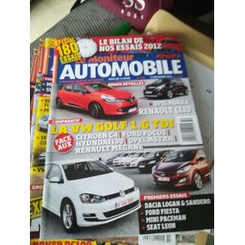 Le Moniteur 1538 De 2012 Mini Paceman Cooper S,Dacia Logan,Sandero,Seat Leon,Clio Tce,Opel Mokka 1.4t 4x4,Astra 1.7 Cdti,Golf 1.6 Tdi,C4e Hdi,Megane 1.5 Dci,Ford Focus 1.6 Tdci,Hyundai I30 1.6 Crdi