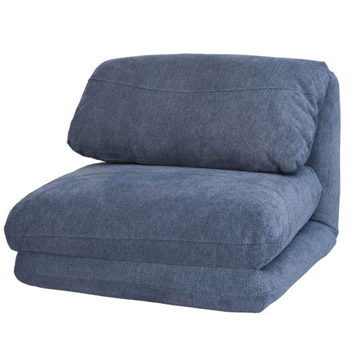 Fauteuil-Lit Hwc-E68, Canapé-Lit Fauteuil Fonctionnel Fauteuil Pliant Relax, Tissu/Textile   Bleu Clair