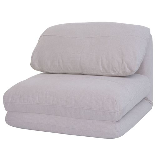 Fauteuil-Lit Hwc-E68, Canapé-Lit Fauteuil Fonctionnel Fauteuil Pliant Fauteuil Relax, Tissu/Textile   Beige