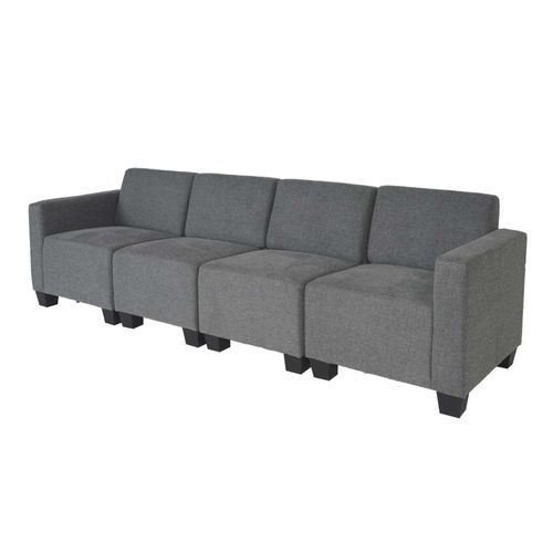 Modular Canapé 4 Places Lyon, Tissu/Textile   Gris