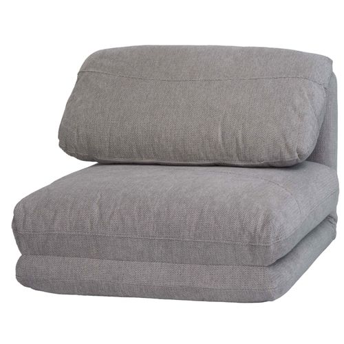 Fauteuil-Lit Hwc-E68, Canapé-Lit Fauteuil Fonctionnel Fauteuil Pliant Fauteuil Relax, Tissu/Textile   Gris Clair