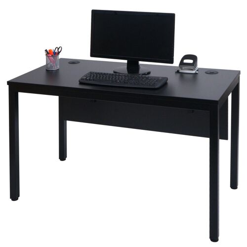 Bureau HWC-E94, table de bureau informatique 120x60cm   noir